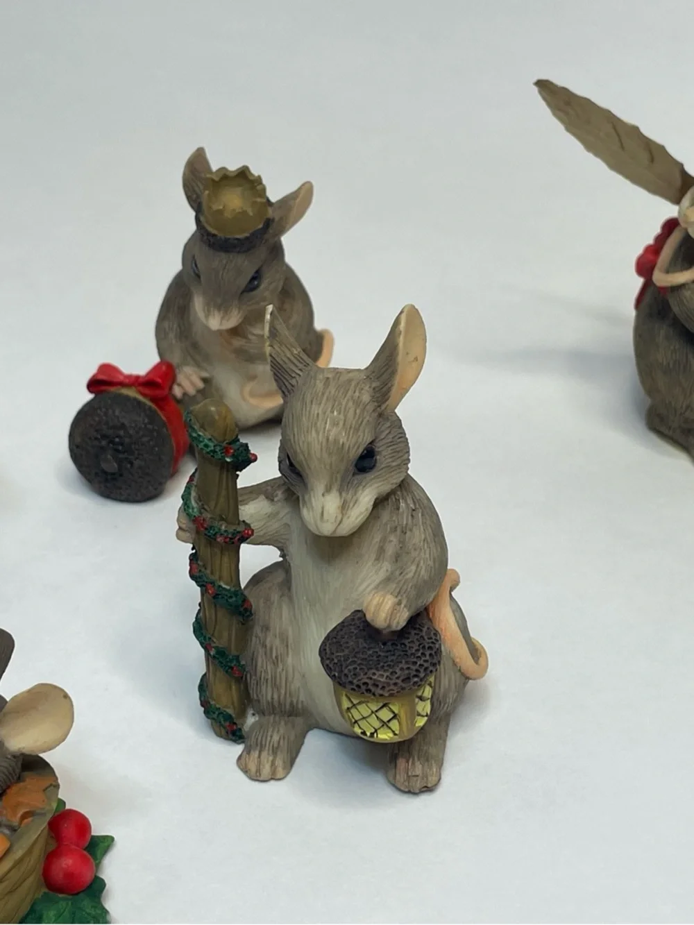 Silvestri Nativity Christmas Mouse Charming Tails Fitz & Floyd Set 9 Piece Rare - Picture 3 of 8